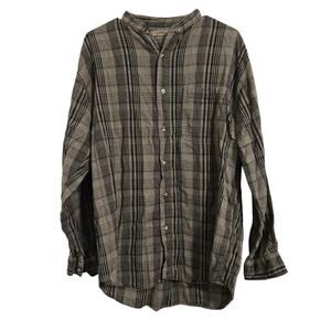 Bogari Studio Plaid Button Down Shirt Size XL Men’s Women’s Casual Long Sleeve